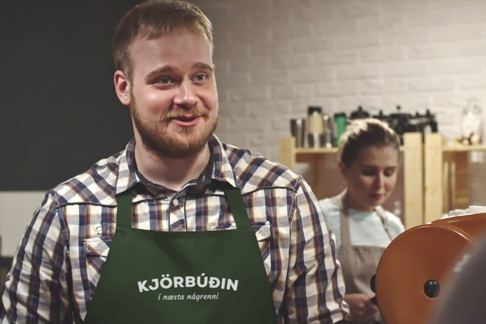 Kjörbúðin - innri markaðssetning, skjáskot úr myndbandi